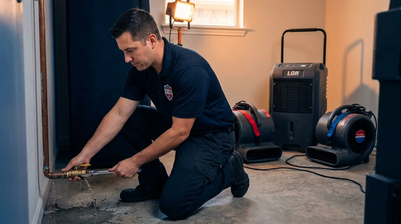 Burst Pipe Cleanup and Repair