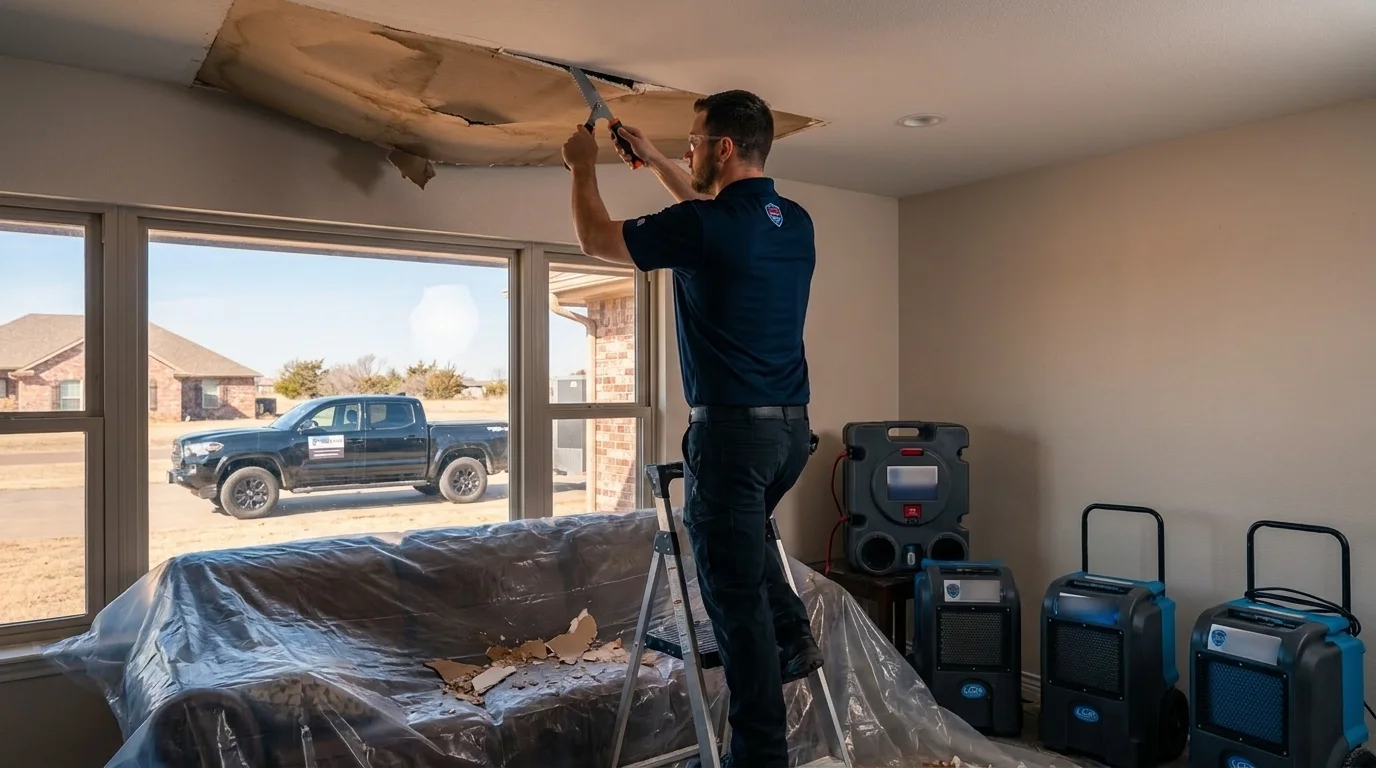 Ceiling Water Damage Repair